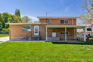 Back of property