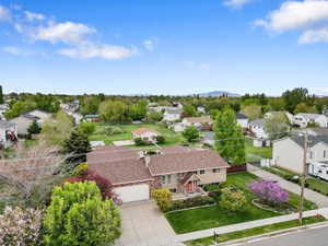 Drone / aerial view with a residential view