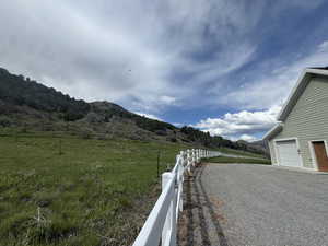 View of road featuring a mountain view