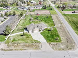 Aerial view featuring a residential view
