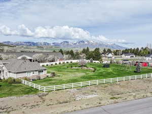 Mountain view with a rural view