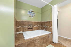 Soaking tub in Primary Bathroom