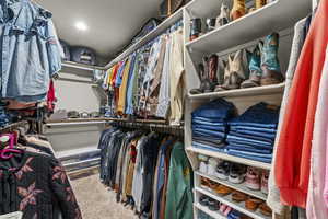 View of spacious closet