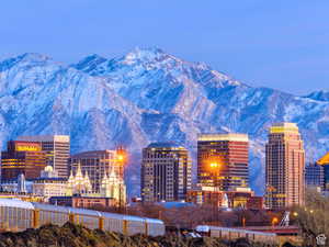 Exterior space featuring a mountain view