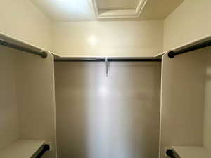 View of spacious closet