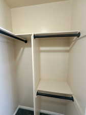 View of spacious closet