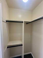 View of spacious closet