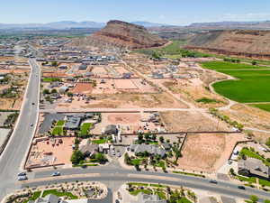 Bird's eye view with a mountain view and a residential view