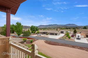 View of mountain feature with a residential view