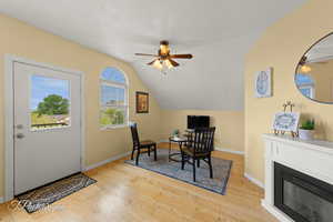 Upstairs apartment dining area