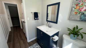 Main Level Bathroom. Natural Lighting.