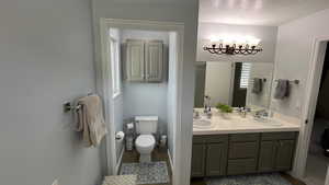 Primary Bathroom. Natural Lighting.
