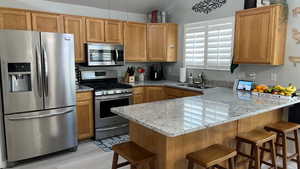 Granite Counter Tops. Plantation Shutters. Natural Lighting.