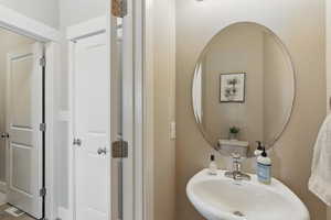 Bathroom featuring a sink