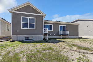 View of back of property