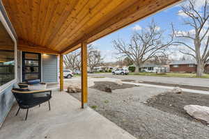View of patio / terrace featuring a residential view