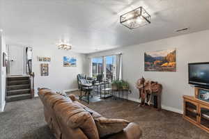 Family Room connects to the kitchen; this is a great space for entertaining or could be used as an office