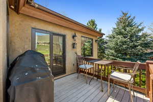 Deck with a grill