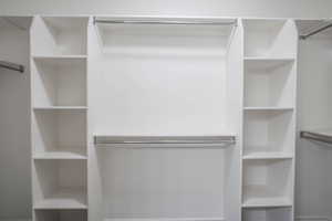 View of spacious closet