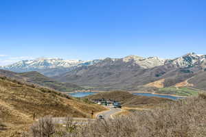 Mountain view with a water view
