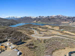 Mountain view with a water view