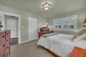 Bedroom with closet