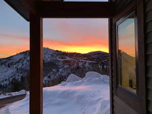 View of mountain background