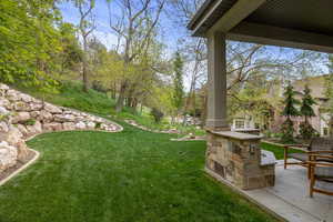 View of yard featuring a patio area