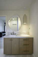 Bathroom featuring vanity