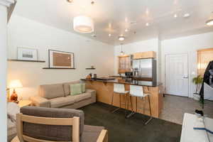 View of living area
