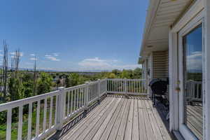 Deck with grilling area