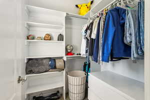 View of spacious closet