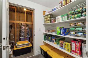 View of storage area