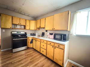 Kitchen featuring