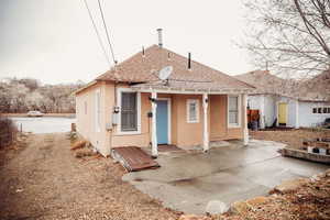 Rear view of house