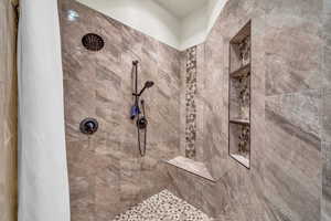 Details with tiled shower