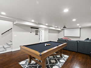 Basement family room/media area