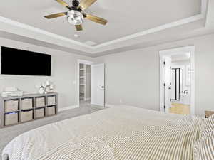 Another view of primary suite with en-suite bath entry