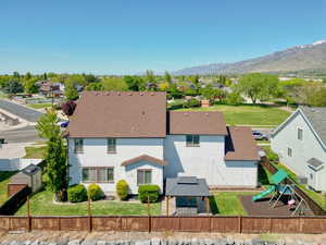 Back of home from drone