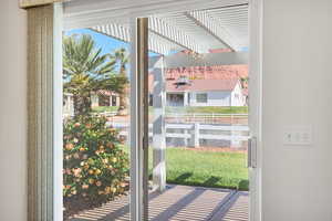 Doorway with a water view