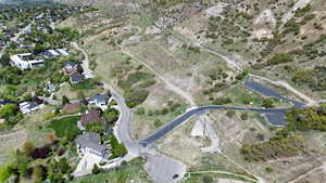Drone / aerial view with a residential view