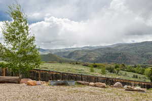 View of mountain backdrop