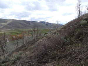 Mountain view with a rural view