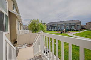 Balcony with a residential view