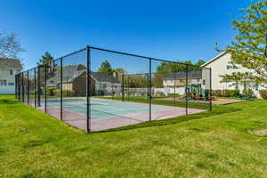 View of basketball court