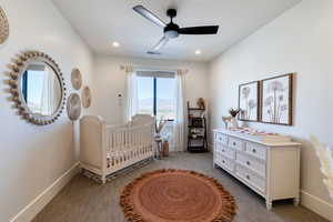 Bedroom 5 with views and walk-in closet