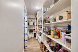Generous walk-in pantry