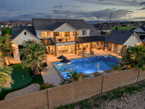 Resort-styled backyard
