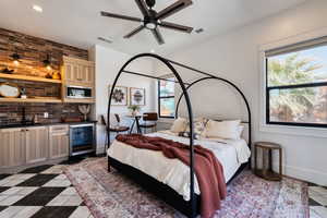Separate Casita with kitchenette, bathroom, and walk-in closet. Bedroom 3