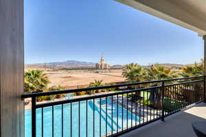 View from the covered deck